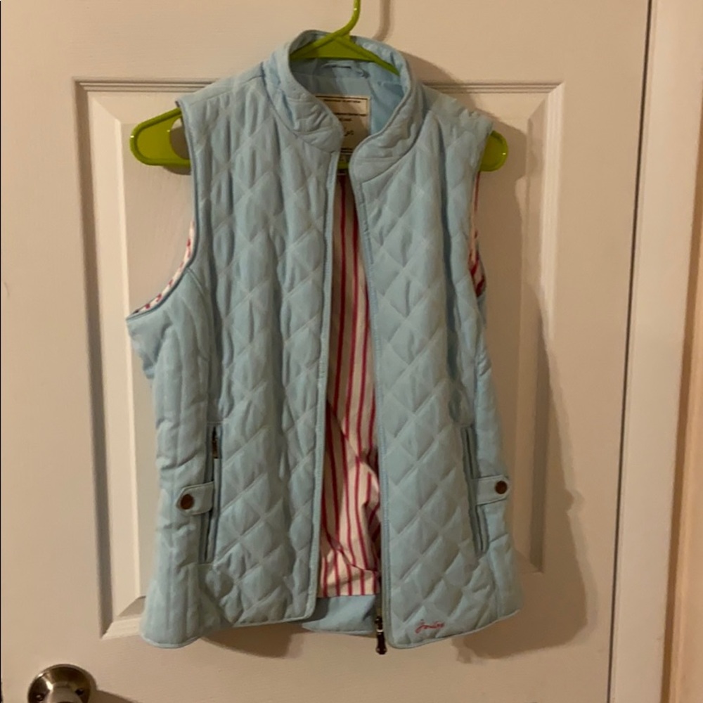 Joules baby blue vest